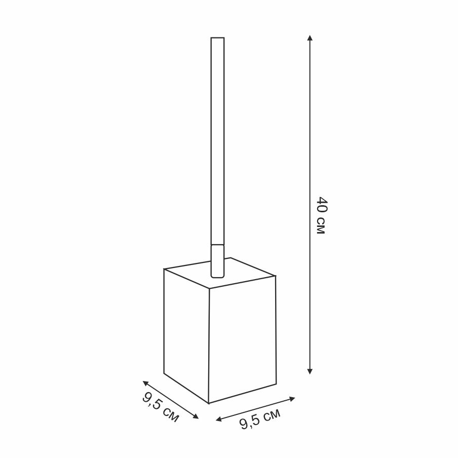 Ерш напольный Zenfort "2236", графит