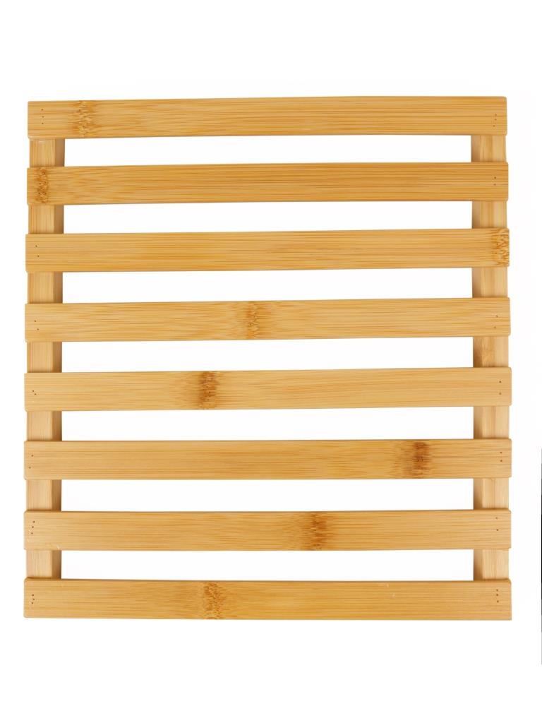 Этажерка Zenfort 3-ярусная "B6752", металл, бамбук