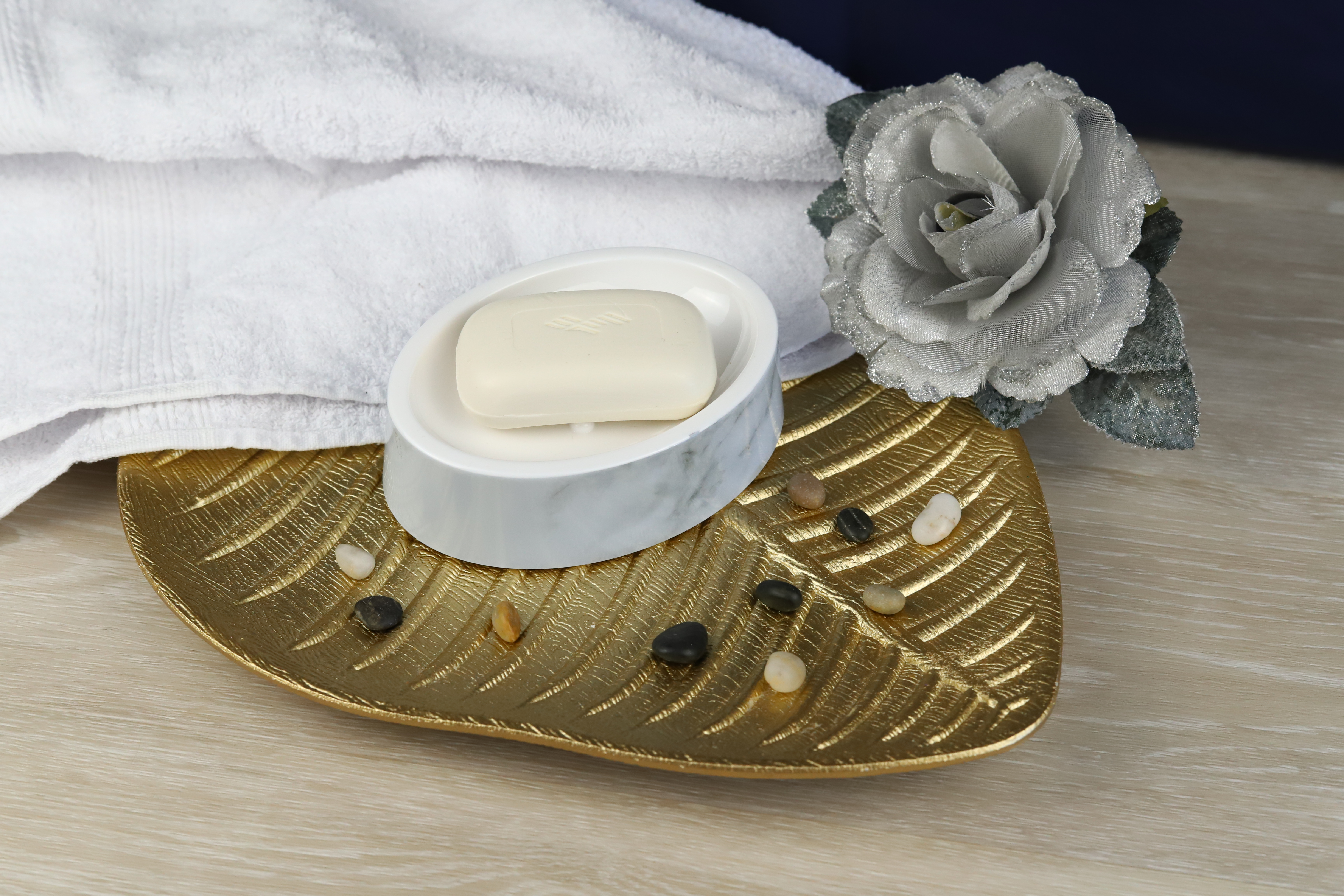 Мыльница Delphinium коллекция "Marble", пластик