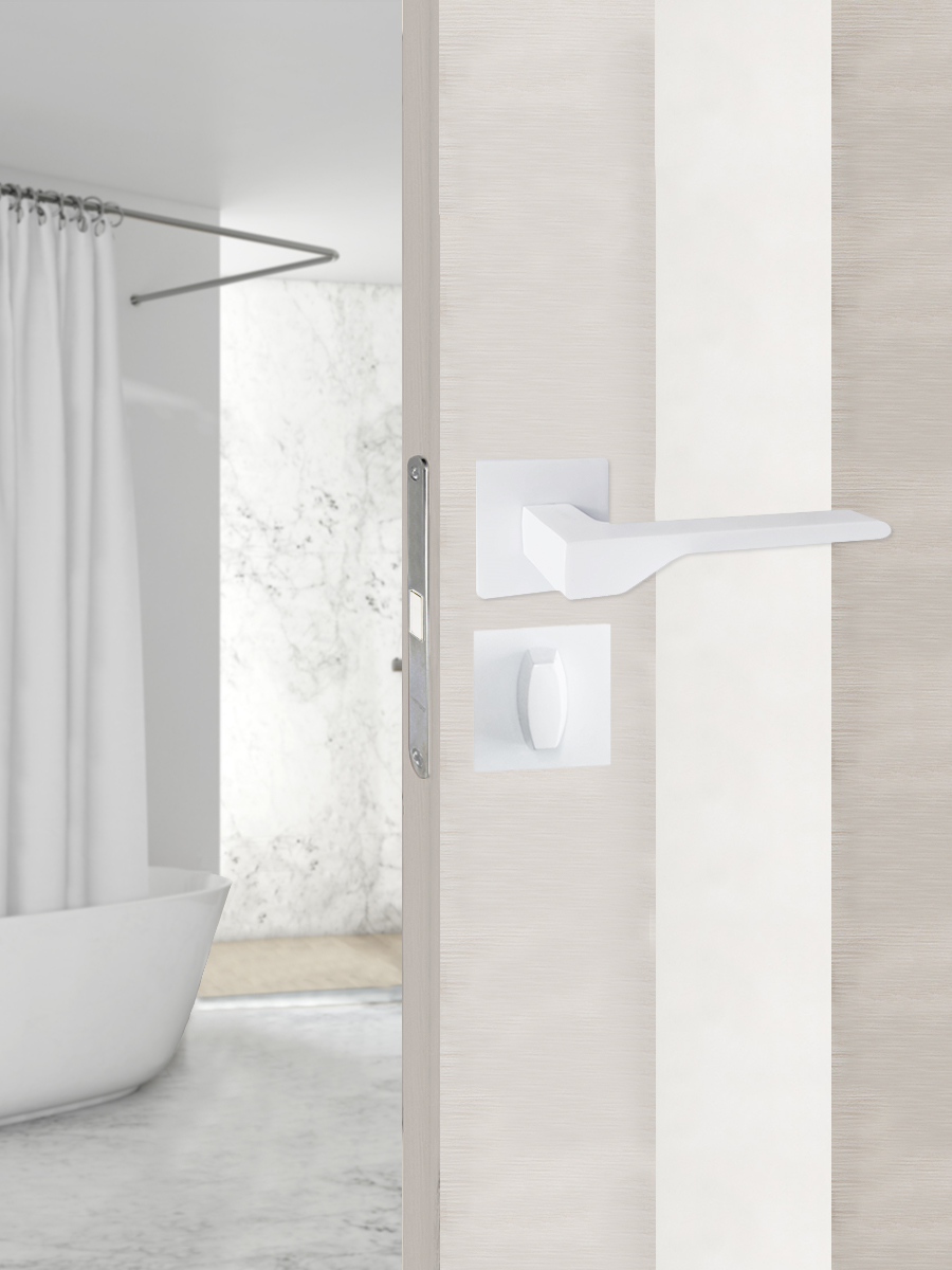 Ручка раздельная Trodos "604" серия 03 slim, белый