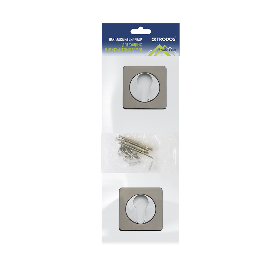 Накладка на цилиндр Trodos ET-02 BL черный 