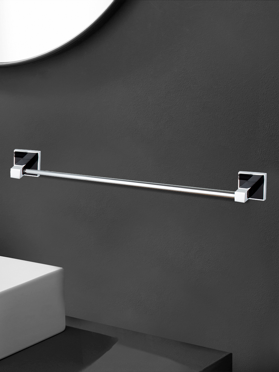 Держатель для полотенца 1-ый Zenfort коллекция "Генезис" 62,8см, черный