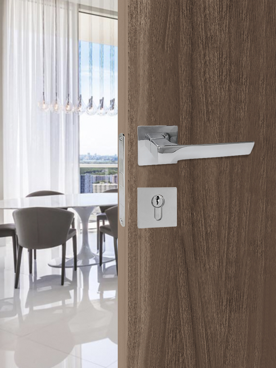 Ручка раздельная Vrata "2175 AL" серия 03 slim, хром