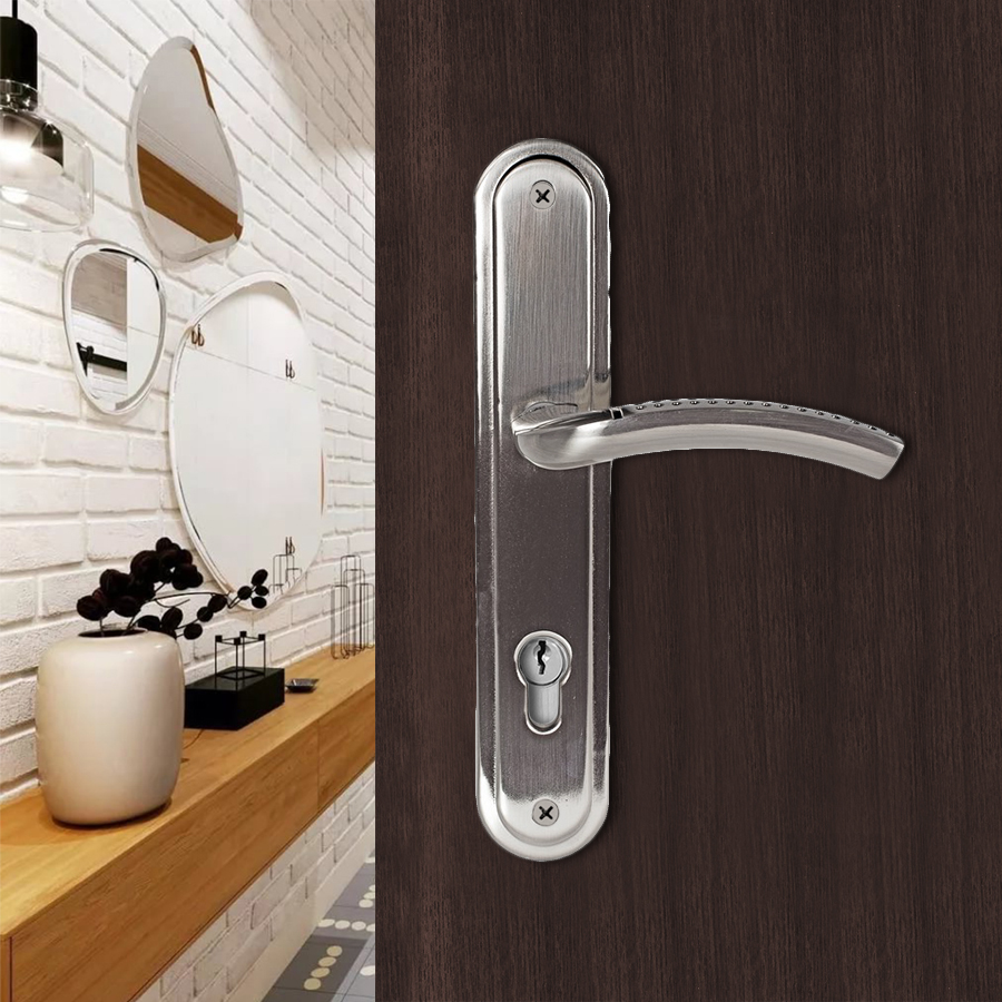 Ручка на планке Trodos 85/106-L SN никель