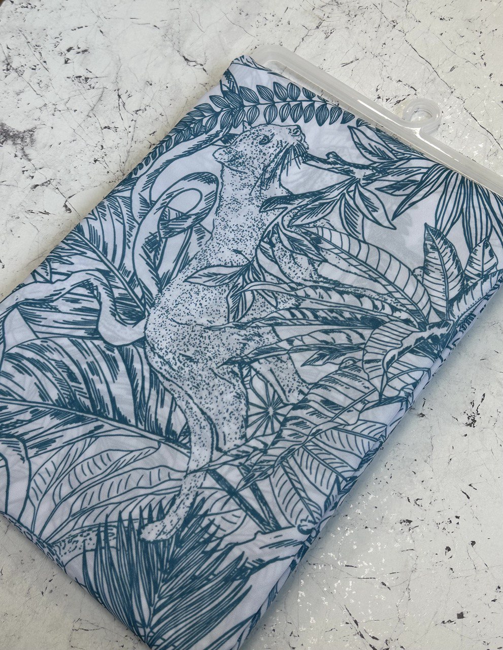 Штора для ванной Delphinium "Скарлет" полиэстер 180х180см, 12 колец, мультиколор