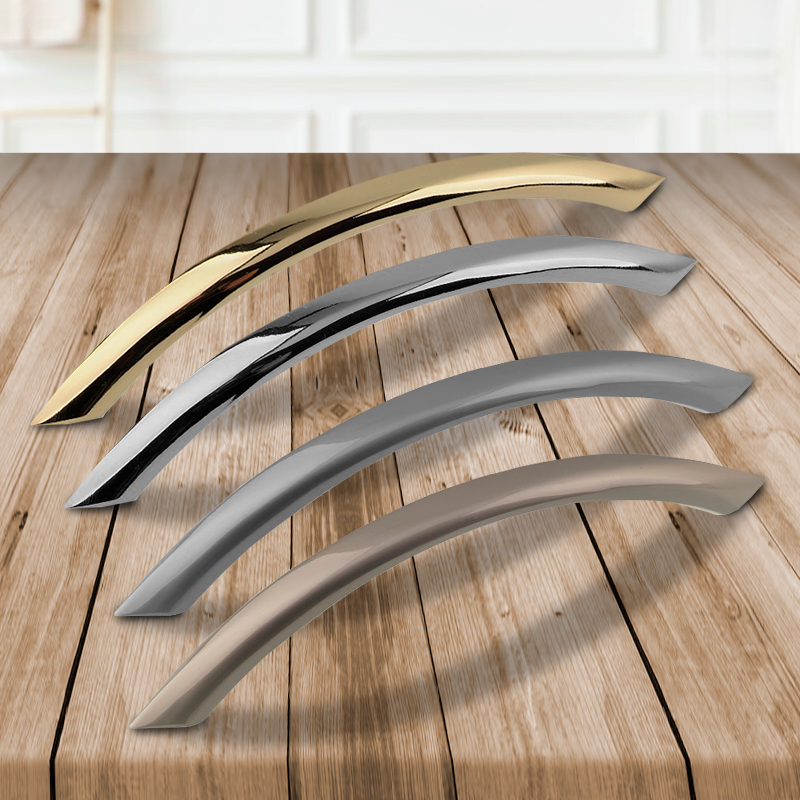 Ручка-скоба мебельная Trodos "ZY-19" 96мм сплав ЦАМ 32гр, хром, хедер