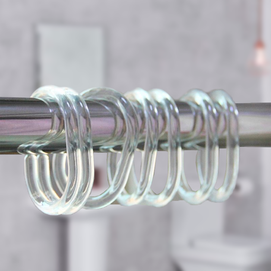 Кольца для штор Delphinium 12 шт пластик, прозрачный