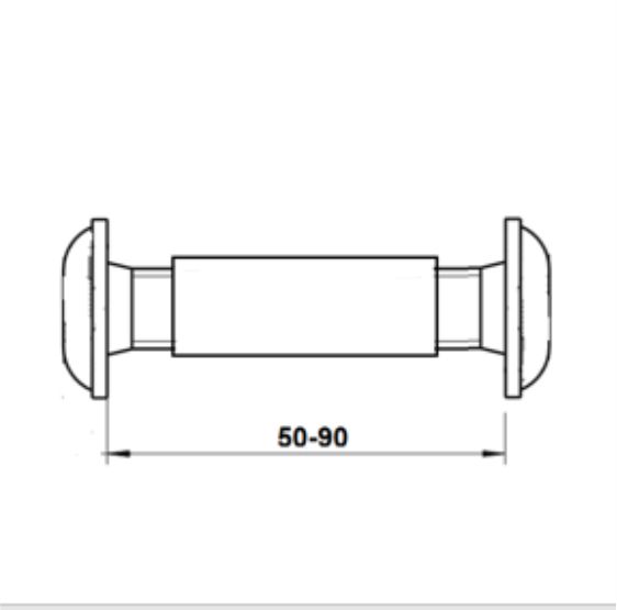 Стяжка винтовая Trodos М4-12 60(80) никель