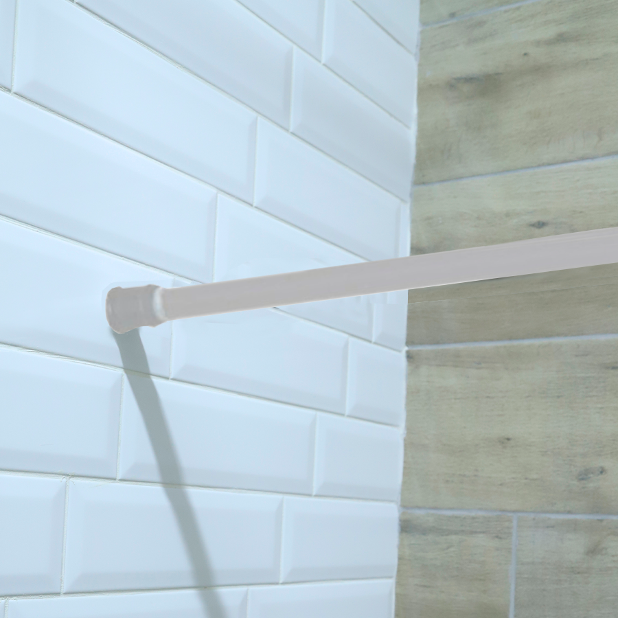 Карниз для ванной телескопический Zenfort 140-260см, белый, блистер