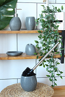 Стакан для зубных щеток Zenfort коллекция "Темный камень", полирезина