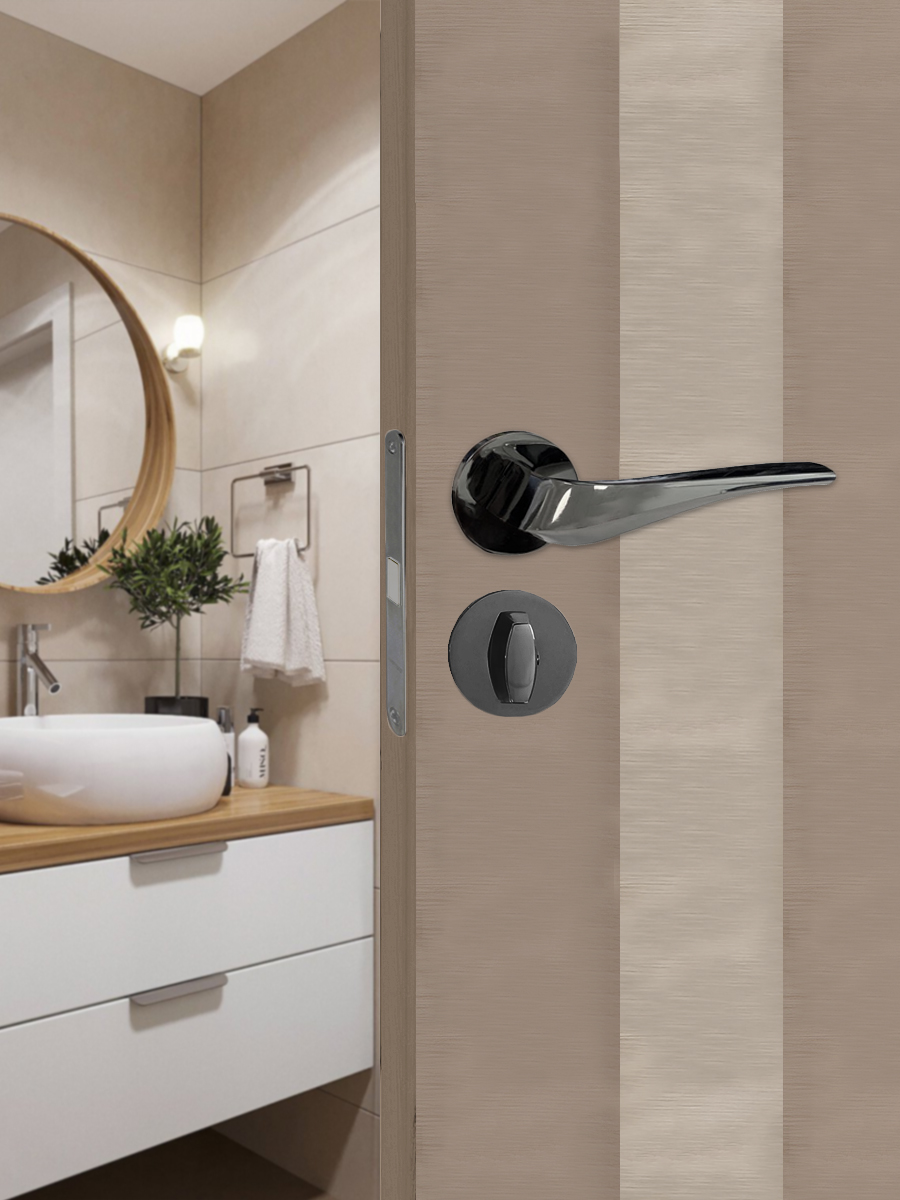 Ручка поворотная Trodos "BK" серия 06 slim, черный никель