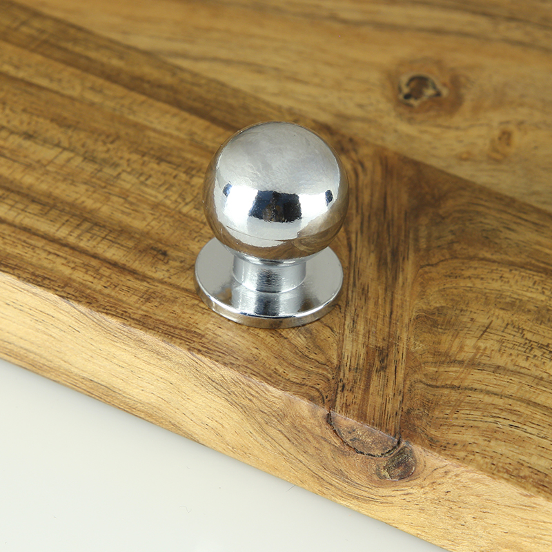 Ручка-кнопка мебельная Trodos "ZY-108" сплав ЦАМ, хром