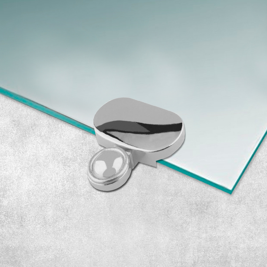 Зеркалодержатель Trodos  "2005" L38 4шт, хром