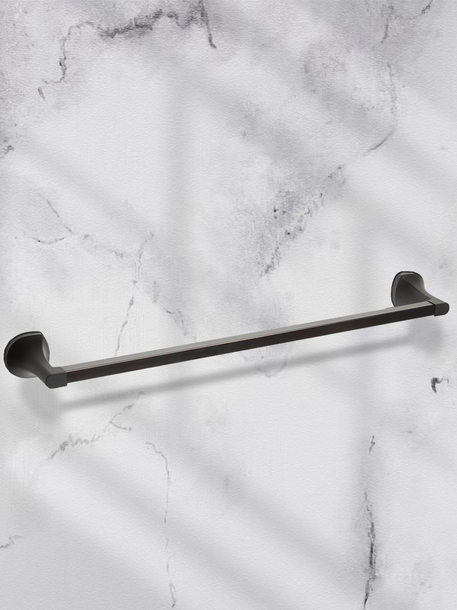 Держатель для полотенца 1-ый Zenfort коллекция "Девите" 66,6см, черный матовый