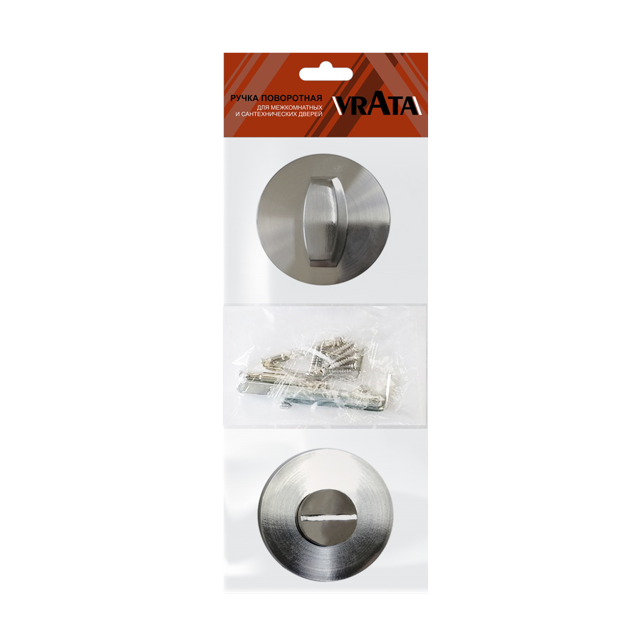 Ручка поворотная Vrata "ВК AL" серия 06 slim, никель