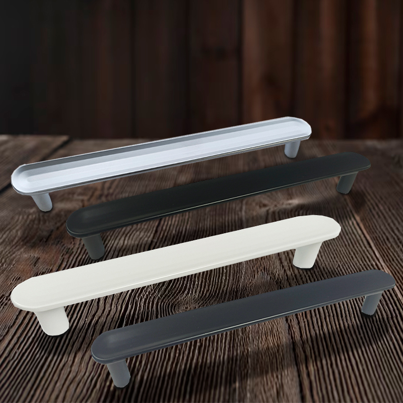 Ручка-скоба мебельная Trodos "DMZ-22650" 192мм сплав ЦАМ 94гр, хром матовый