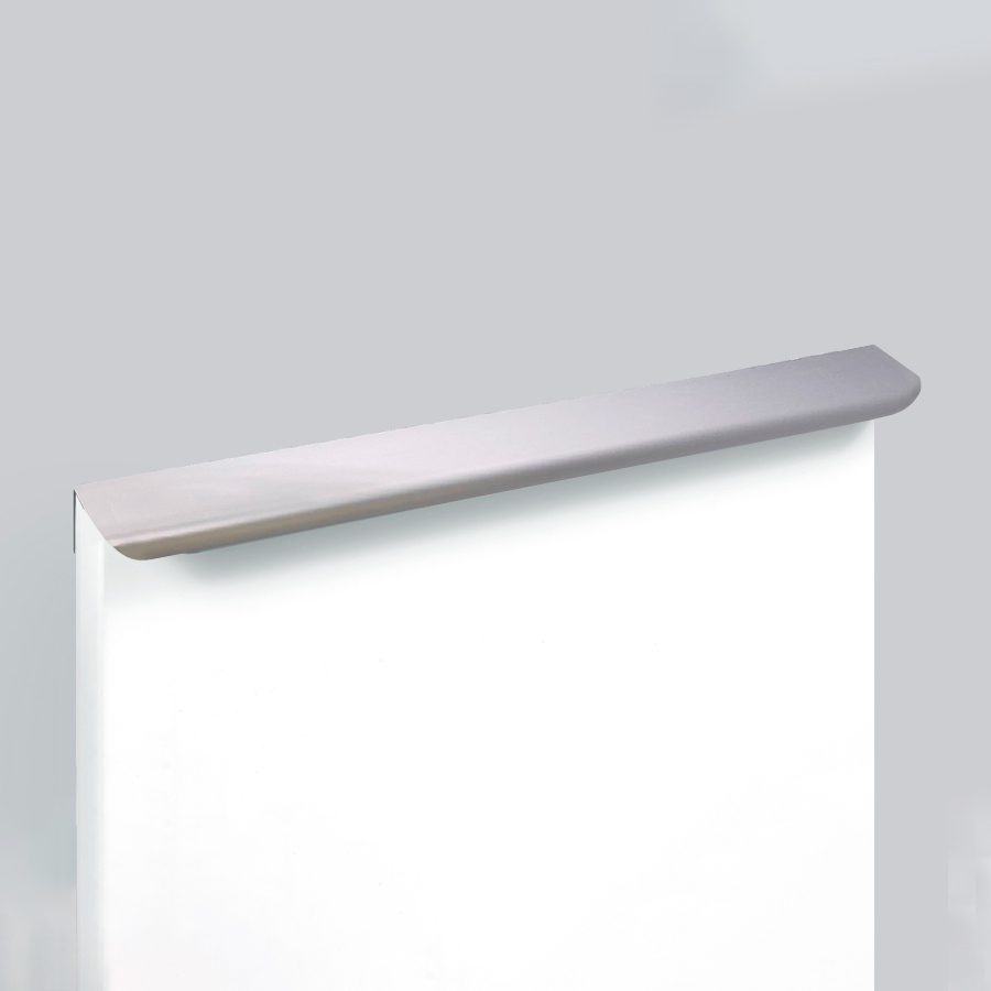 Ручка торцевая мебельная Trodos "10289" 320мм алюминий, хром матовый