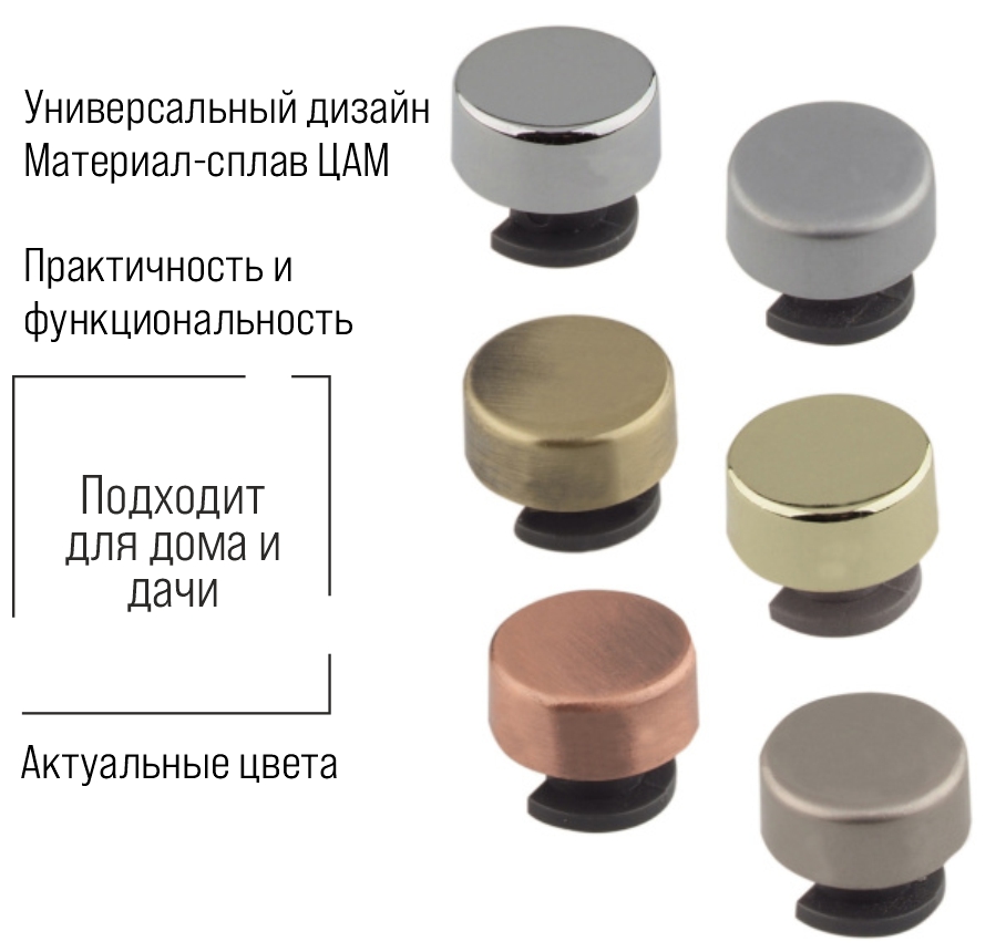 Зеркалодержатель Trodos "101" D17 4шт, золото