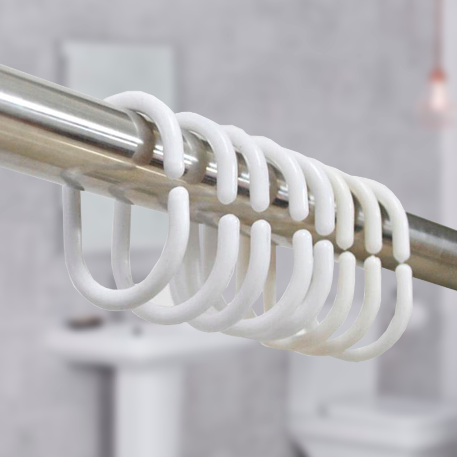 Кольца для штор Delphinium 12 шт пластик, белый