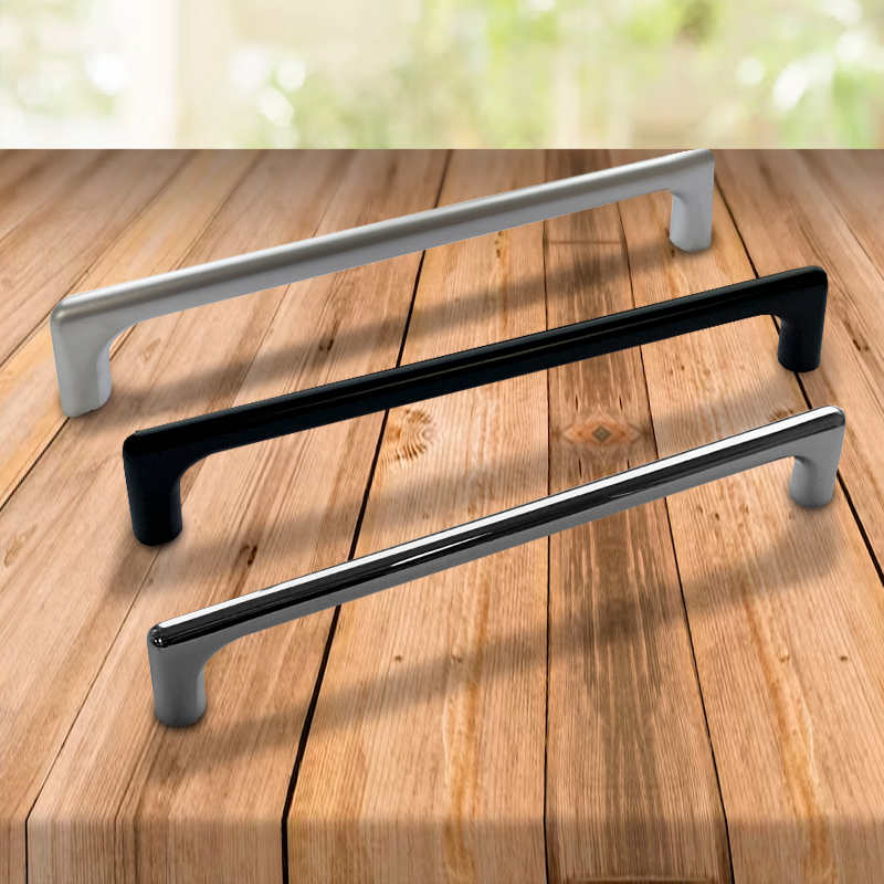 Ручка-скоба мебельная Trodos "8018" 448 сплав ЦАМ 345гр, хром