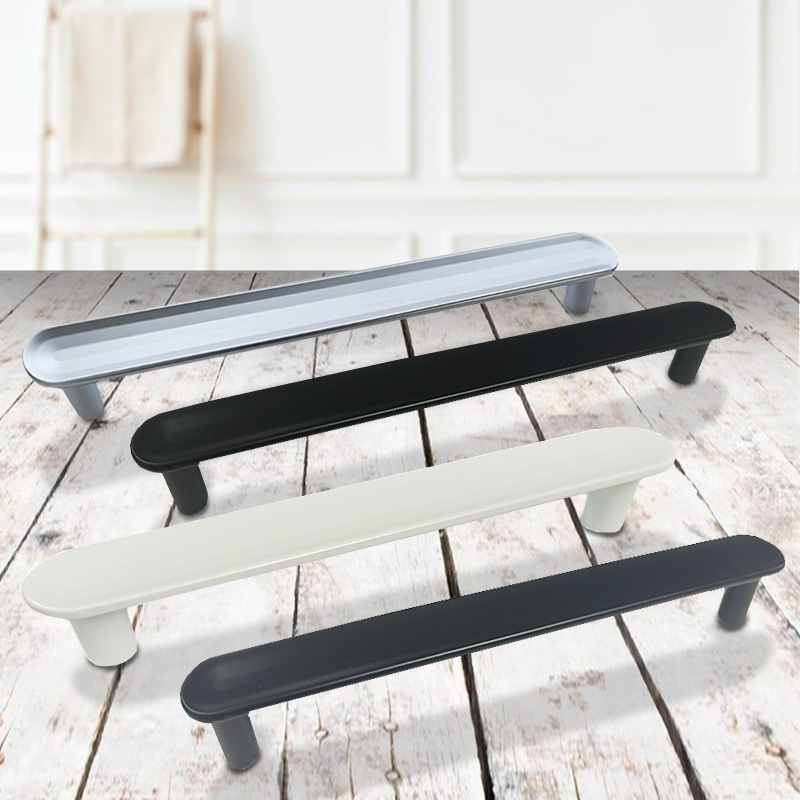 Ручка-скоба мебельная Trodos "DMZ-22650" 128мм сплав ЦАМ 65гр, графит