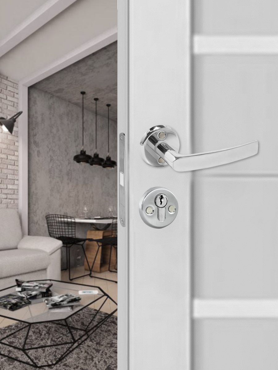 Накладка цилиндровая для финских дверей 016 хром