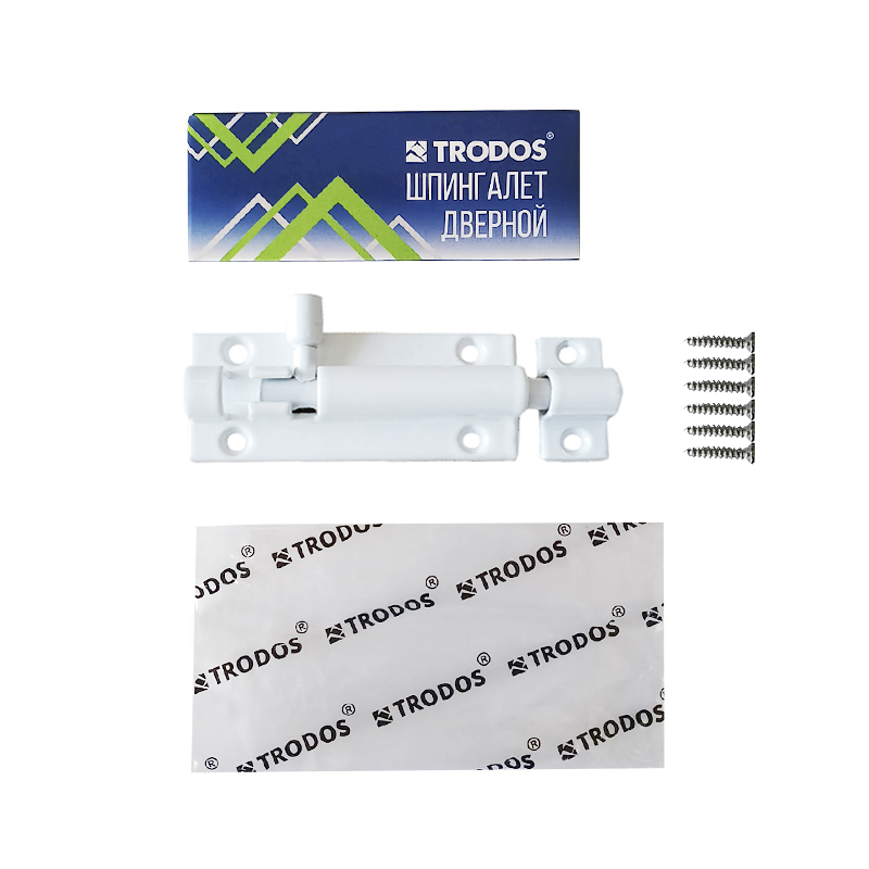 Шпингалет Trodos ZY-711/L90 WW белый