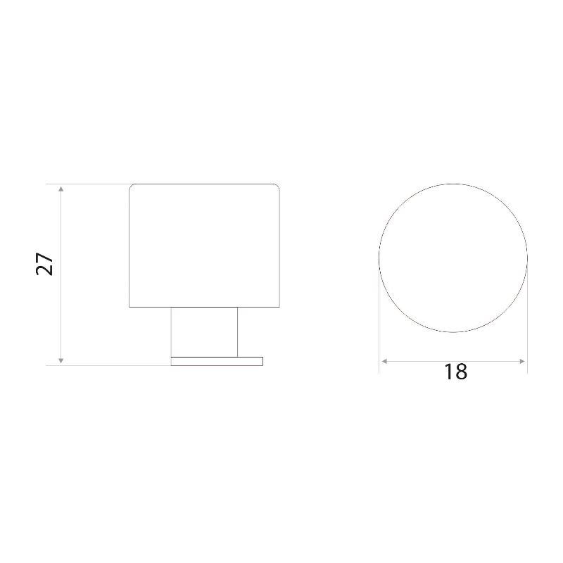 Зеркалодержатель Trodos  "3082" D18 4шт, хром матовый