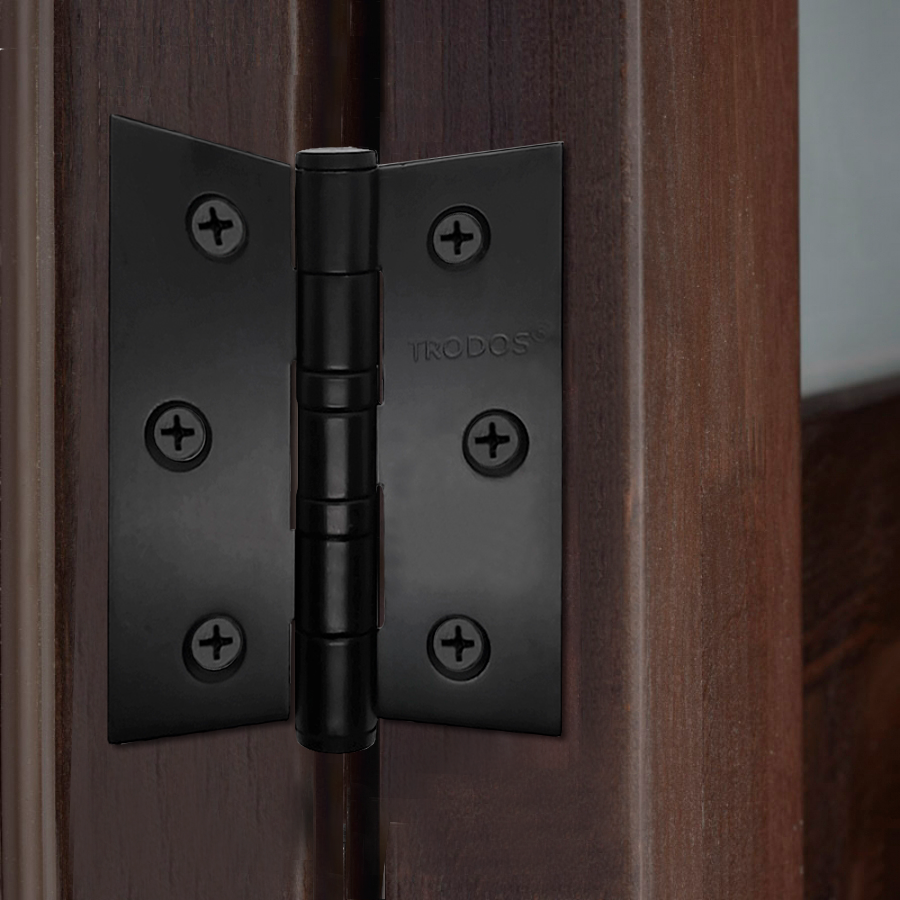 Петля накладная Trodos 75х62х2,5 BL черный