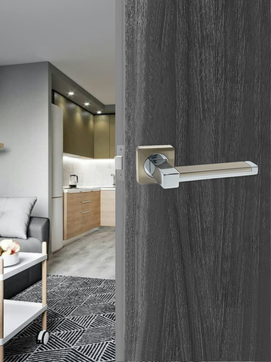 Ручка раздельная Trodos 873-02 SN/CP никель/хром