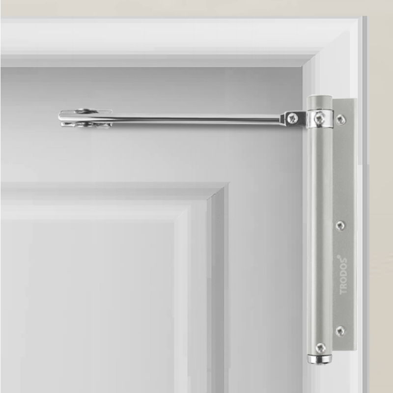 Доводчик дверной пружинный Trodos до 35кг, серый