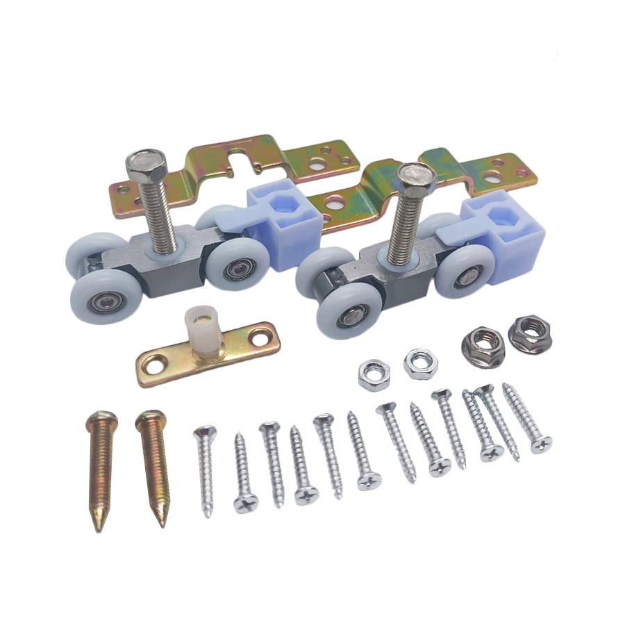 Комплект роликов для раздвижных дверей Trodos QD-018 с фиксатором верхн/накл