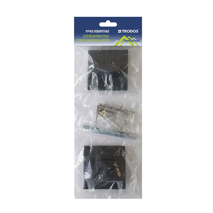 Ручка поворотная Trodos ВК-03 slim BL черный