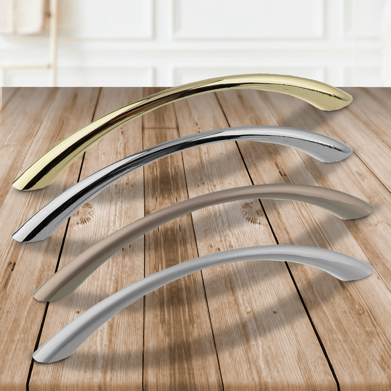 Ручка-скоба мебельная Trodos "ZY-8С" 96мм сплав ЦАМ 18гр, никель