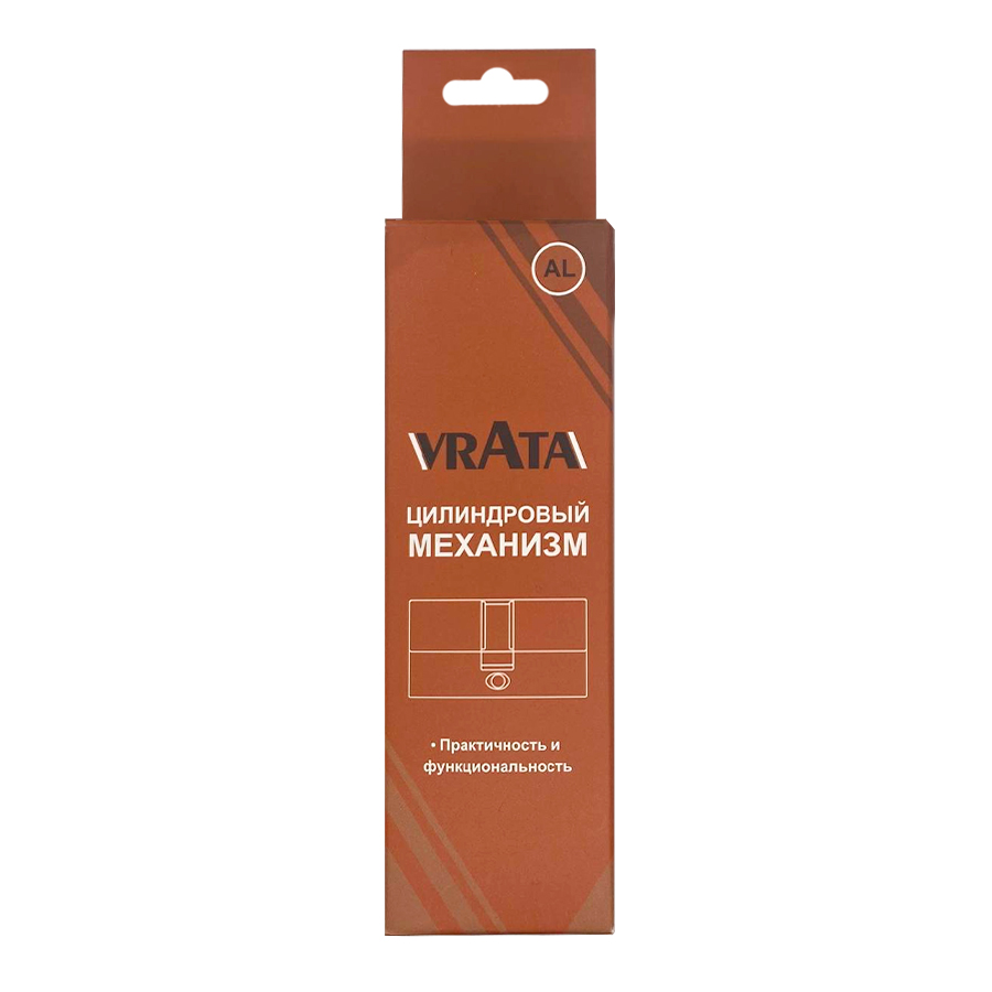 Механизм цилиндровый Vrata ЦМВ 80(35в/45) алюминий 3 ключа, хром