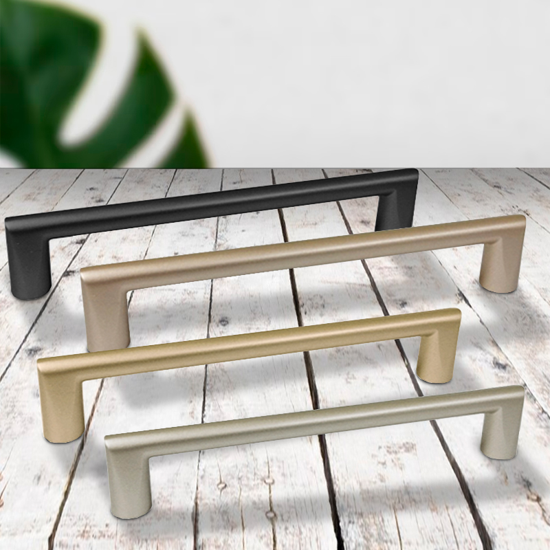 Ручка-скоба мебельная Trodos "22435" 160мм алюминий 73гр, шампань хром матовый