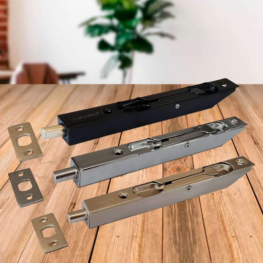 Ригель дверной Trodos L140 торцевой, никель