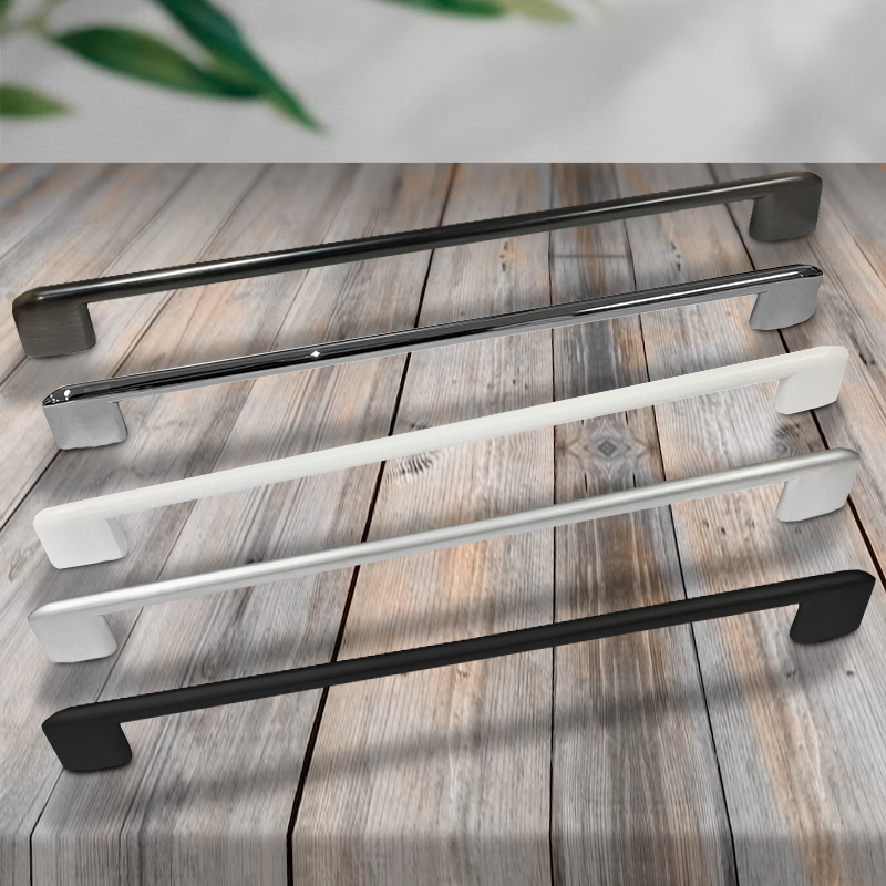 Ручка-скоба мебельная Trodos "8653" 256мм сплав ЦАМ 160гр, черный