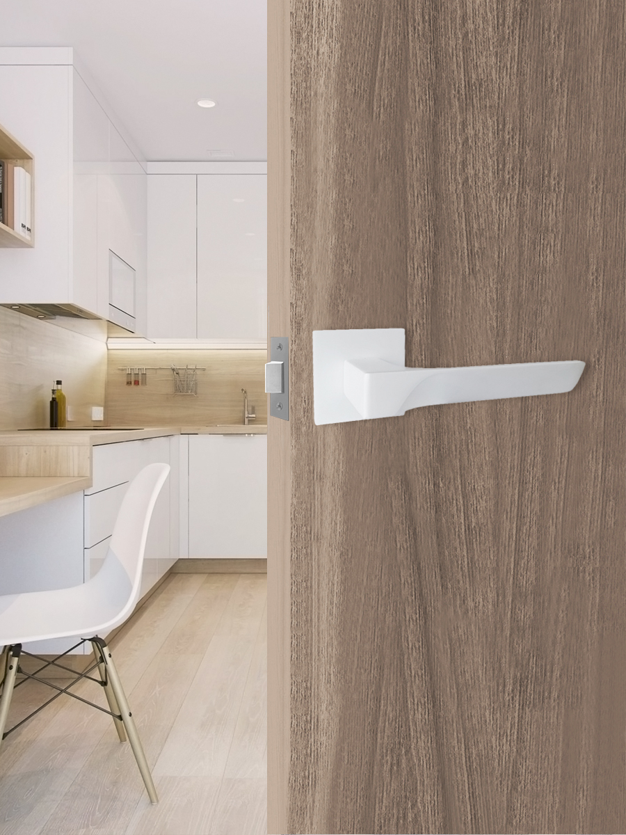 Ручка раздельная Vrata "2175 AL" серия 03 slim, белый