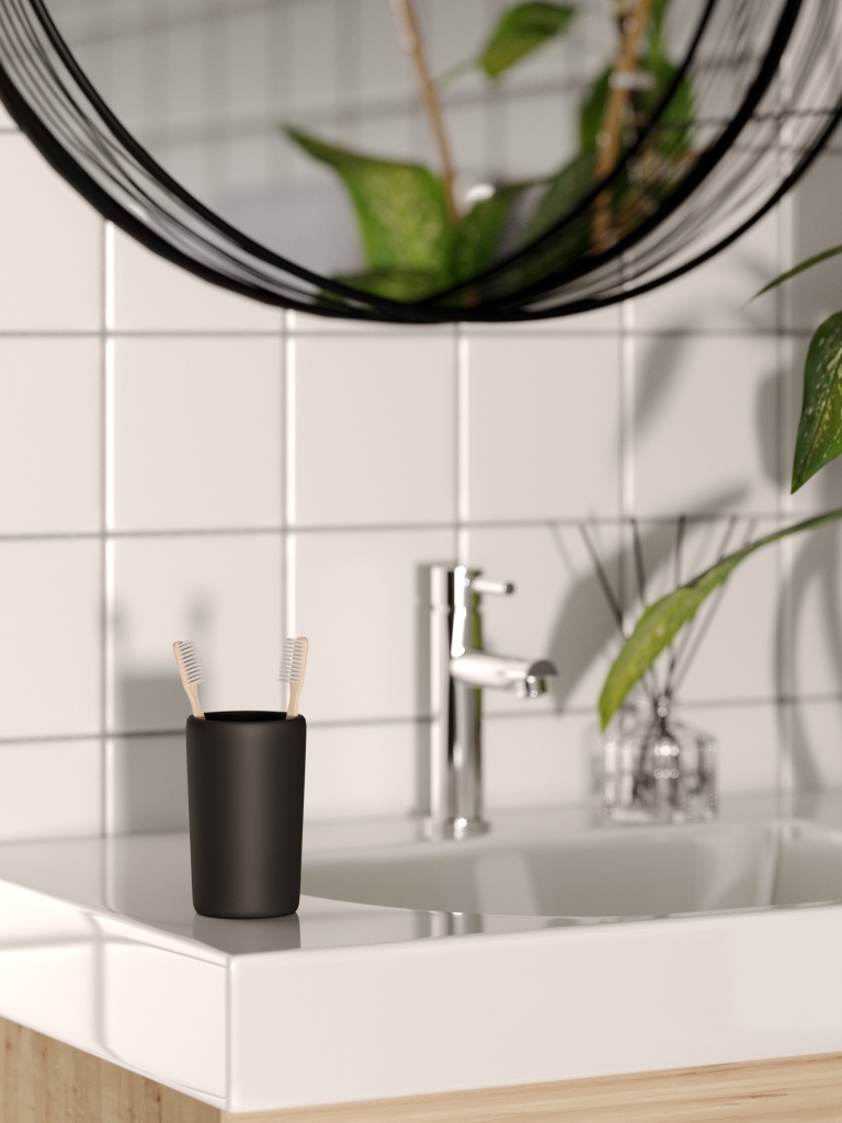 Стакан для зубных щеток Zenfort "Blackwood", керамика