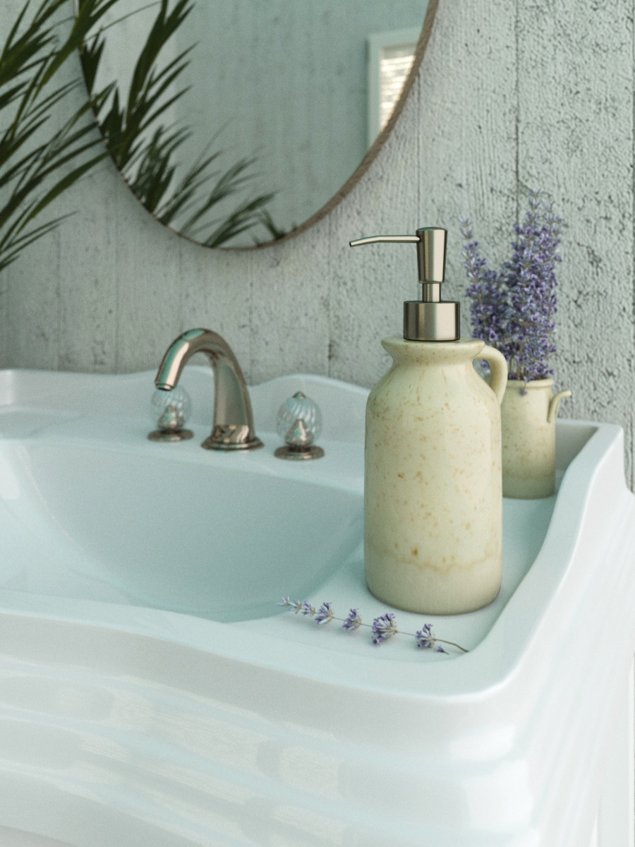 Дозатор для жидкого мыла Zenfort "Лира", керамика