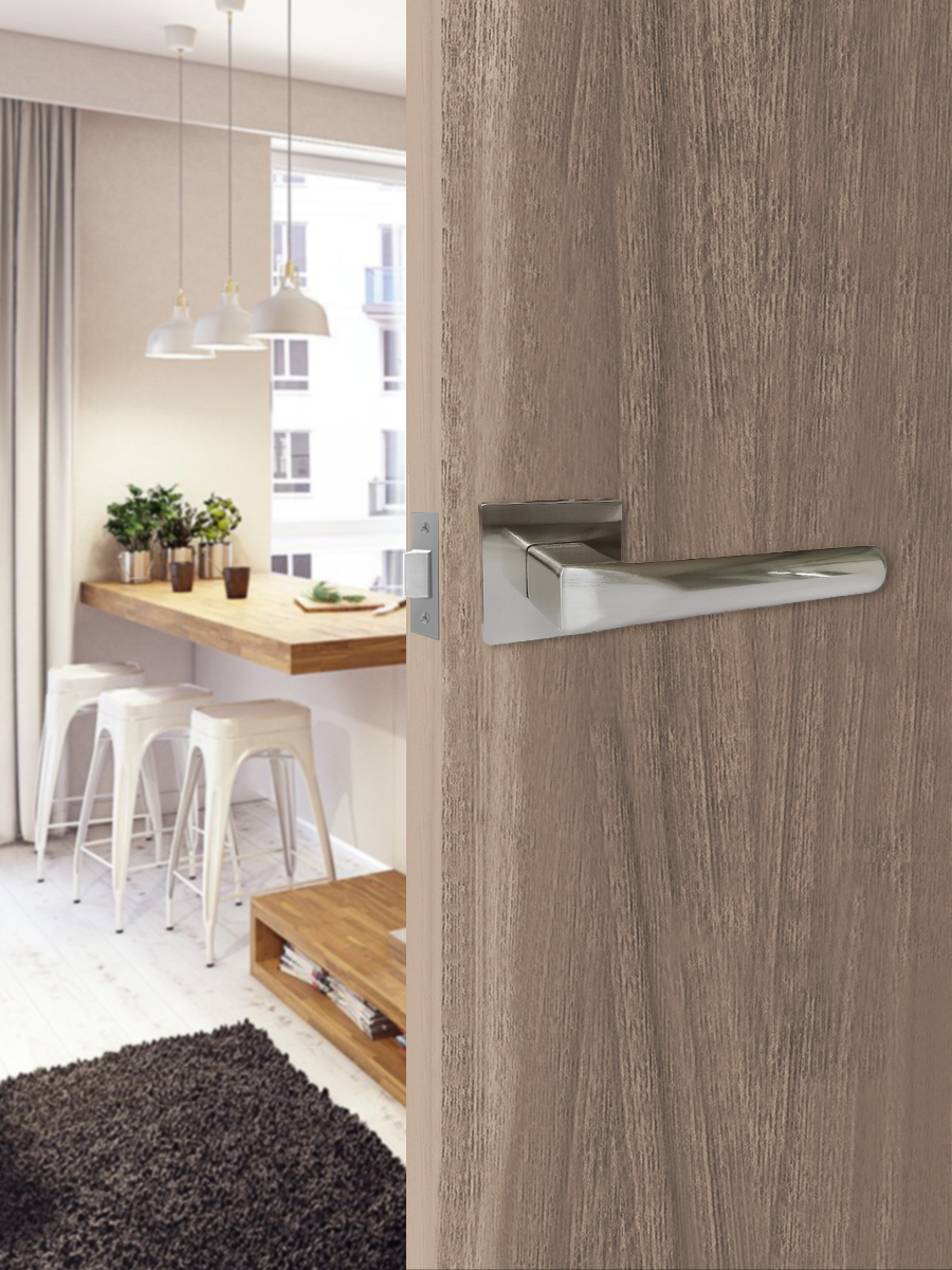 Ручка раздельная Vrata "2173 AL" серия 03 slim, никель