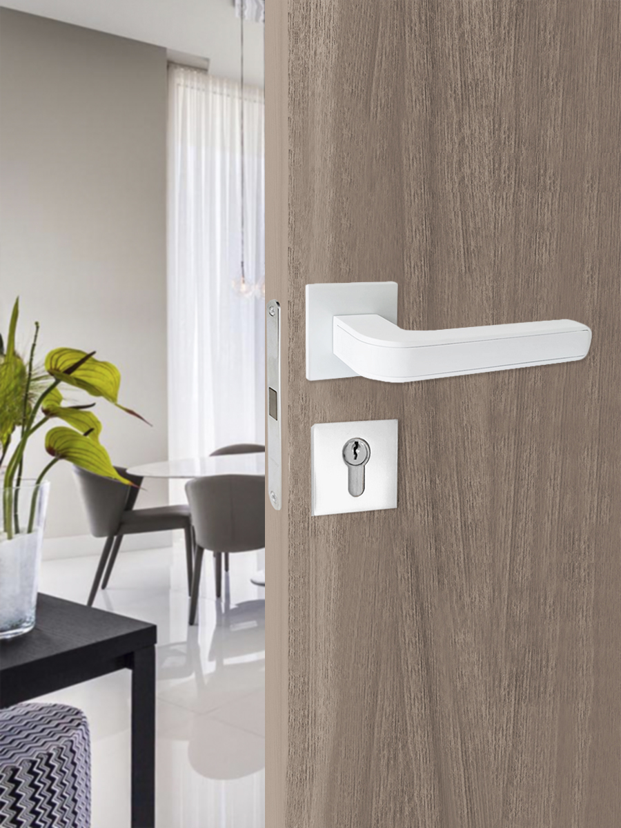 Ручка раздельная Trodos "807" серия 03 slim, белый