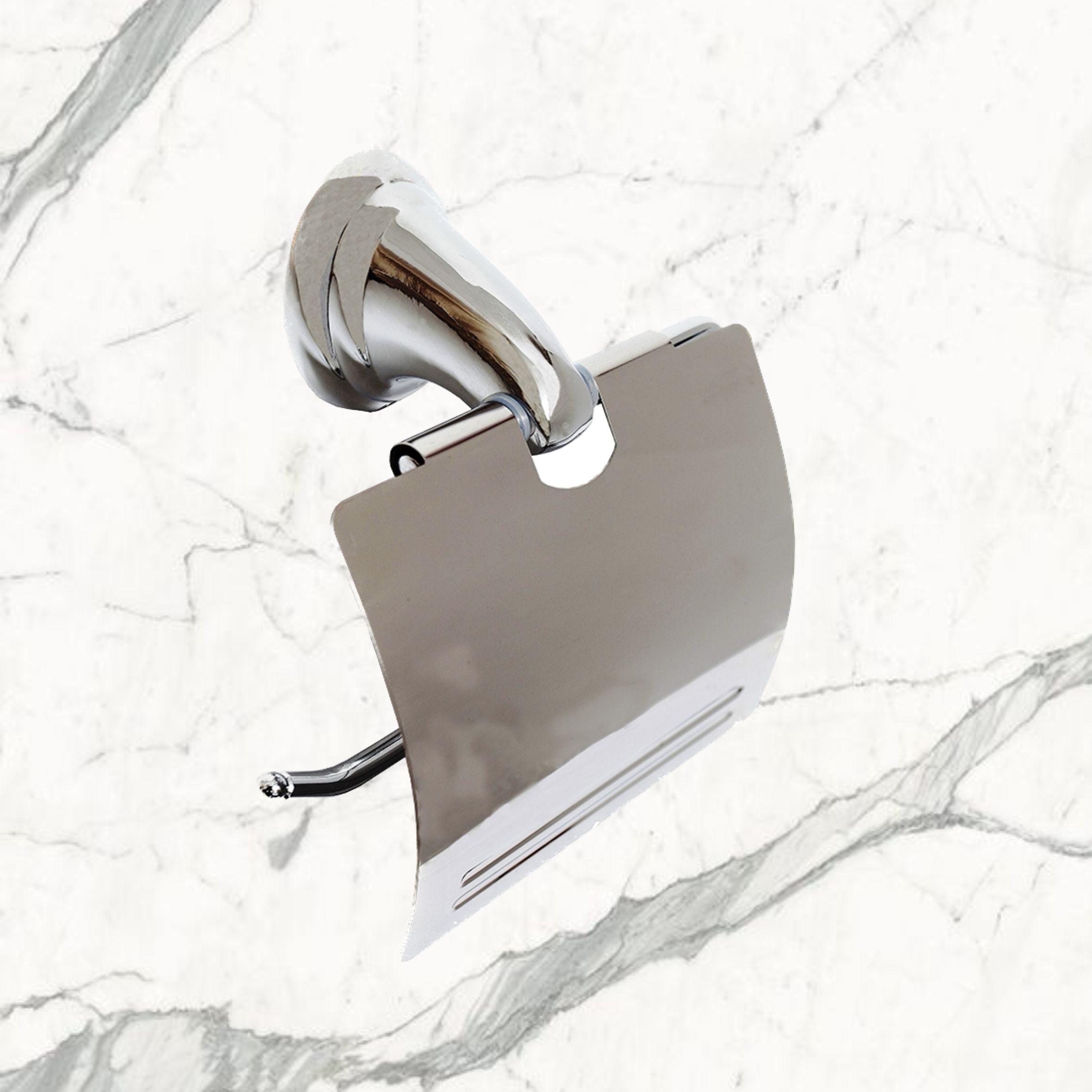  Держатель для туалетной бумаги Delphinium "3186" закрытый, хром