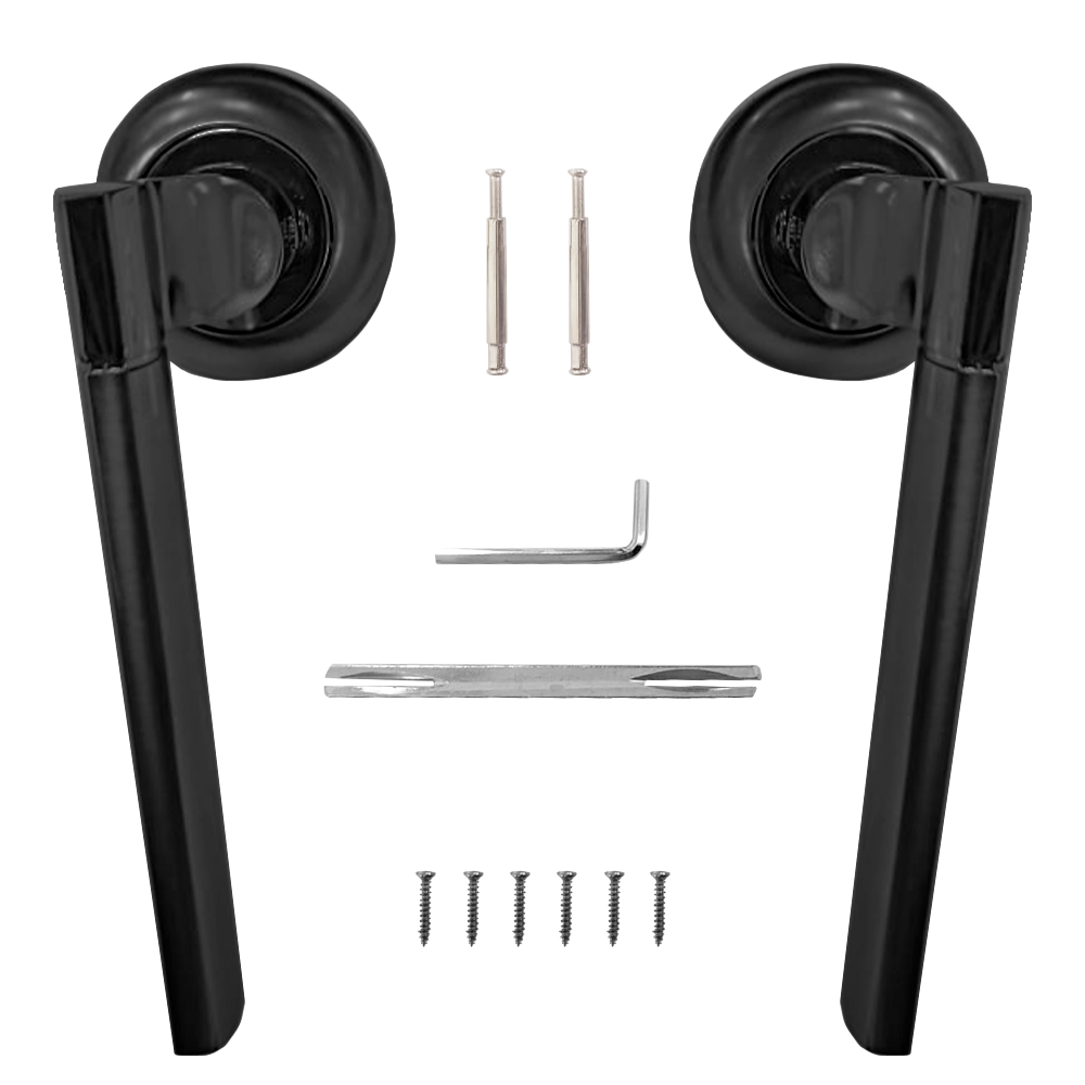 Ручка раздельная Trodos "102" серия 08, черный матовый