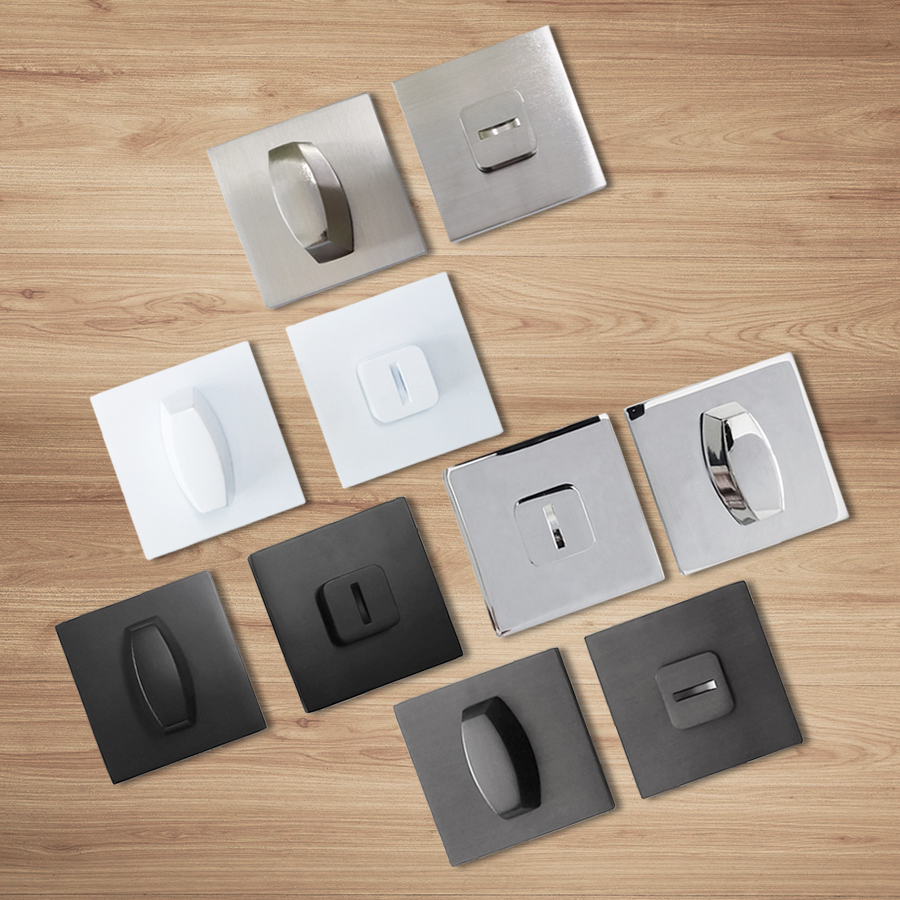 Ручка поворотная Vrata "ВК AL" серия 03 slim, белый