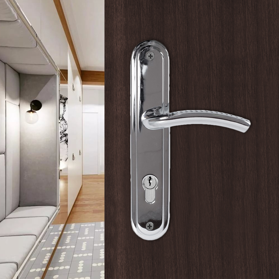 Ручка на планке Trodos 85/106-L CP хром