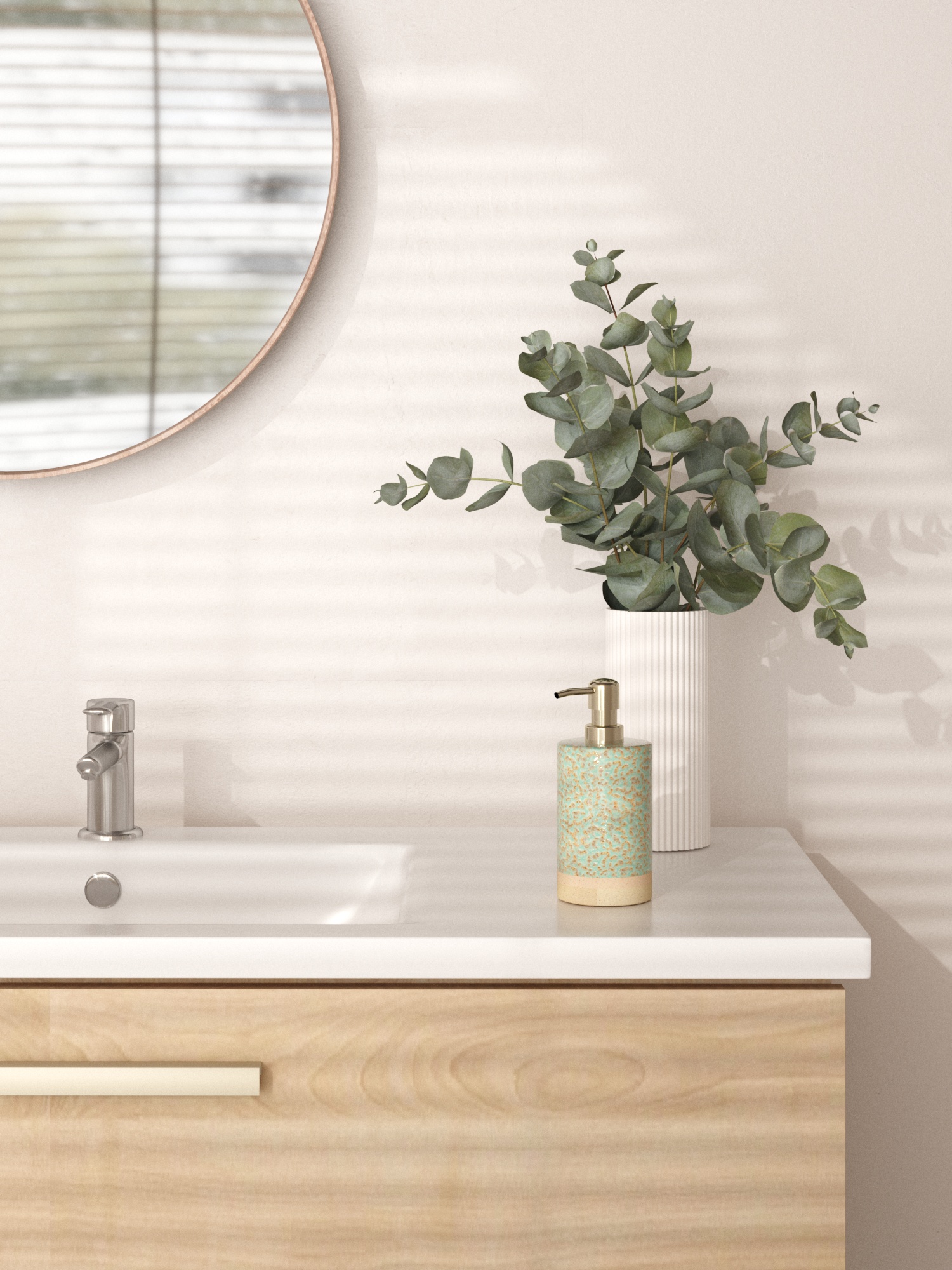 Дозатор для жидкого мыла Zenfort "Камея", керамика