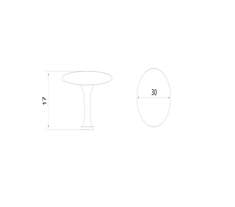 Ручка-кнопка мебельная Trodos "ZY-59" сплав ЦАМ, золото