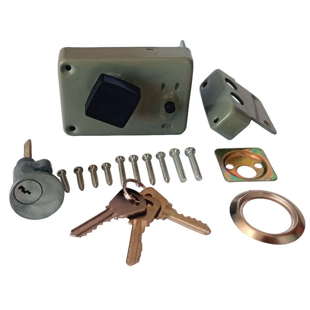 Замок накладной Trodos ЗН1-5 серый